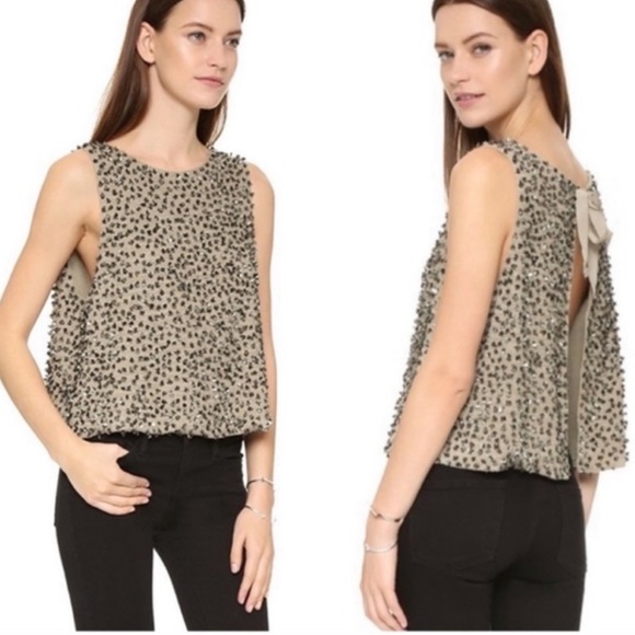 Free People Tops - Free People Open Back Sequin Sweater Vest